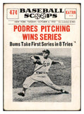 1961 Nu Card Scoops #474 Johnny Podres Dodgers GD-VG 534836