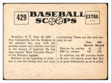 1961 Nu Card Scoops #429 Roy Campanella Dodgers GD-VG 534838