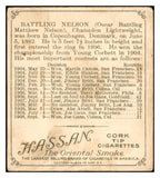 1910 T218 Hassan Battling Nelson Boxer VG 534839