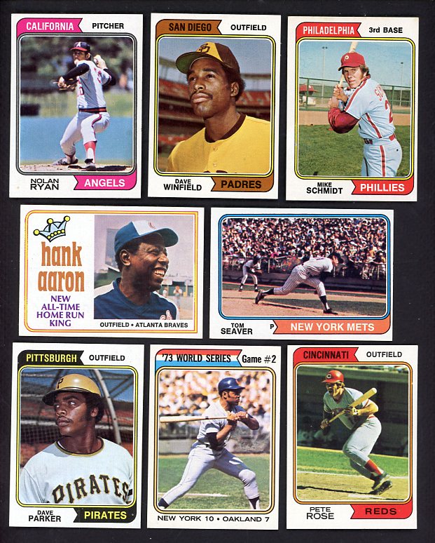 1974 Topps Baseball Complete Set EX-MT/NR-MT Winfield Aaron 534850