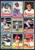 1976 Topps Baseball Complete Set EX-MT/NR-MT Aaron Eckersley 534851