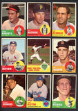 1963 Topps Set Lot 510 Diff EX Mazeroski Roberts Aparicio 534853