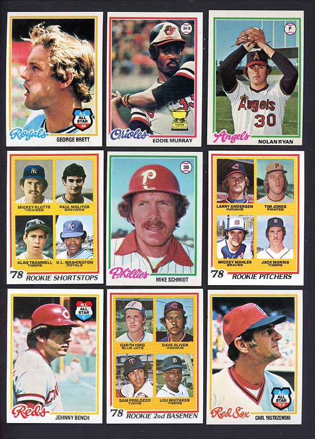 1978 Topps Baseball Complete Set EX-MT Murray Molitor Ryan 534857