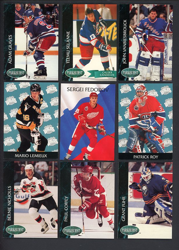 1992 Parkhurst Set Lot 270 Diff NR-MT Lemieux Vanbiesbrouk 534858