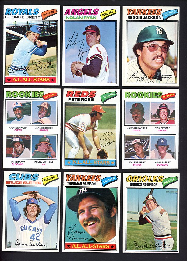 1977 Topps Baseball Complete Set EX-MT/NR-MT Dawson Murphy 534863