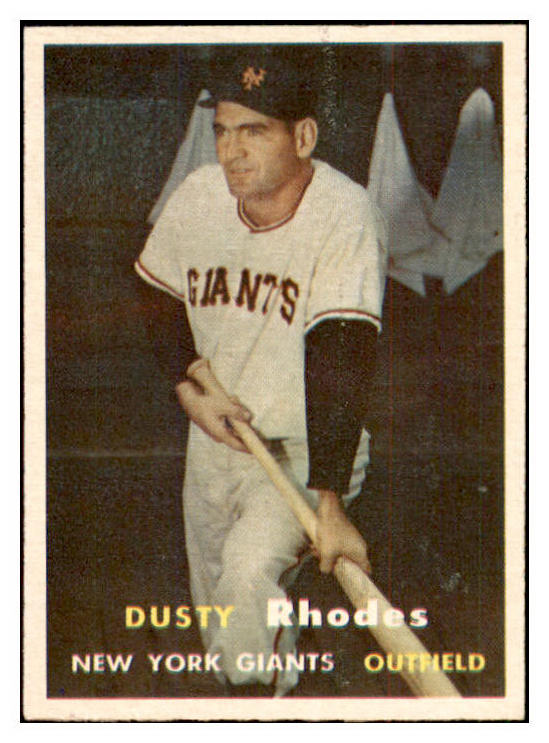 1957 Topps Baseball #061 Dusty Rhodes Giants NR-MT 534867