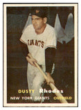 1957 Topps Baseball #061 Dusty Rhodes Giants NR-MT 534867