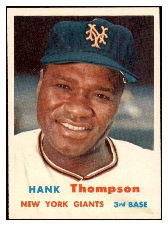 1957 Topps Baseball #109 Hank Thompson Giants NR-MT 534871
