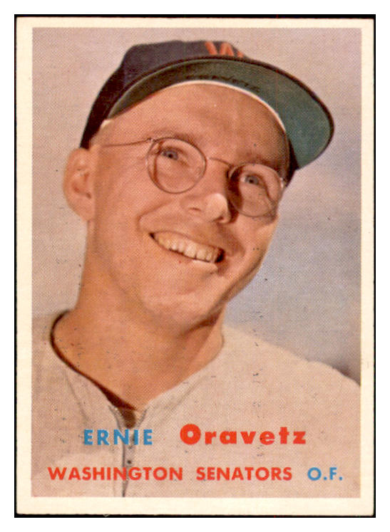 1957 Topps Baseball #179 Ernie Oravetz Senators NR-MT 534874