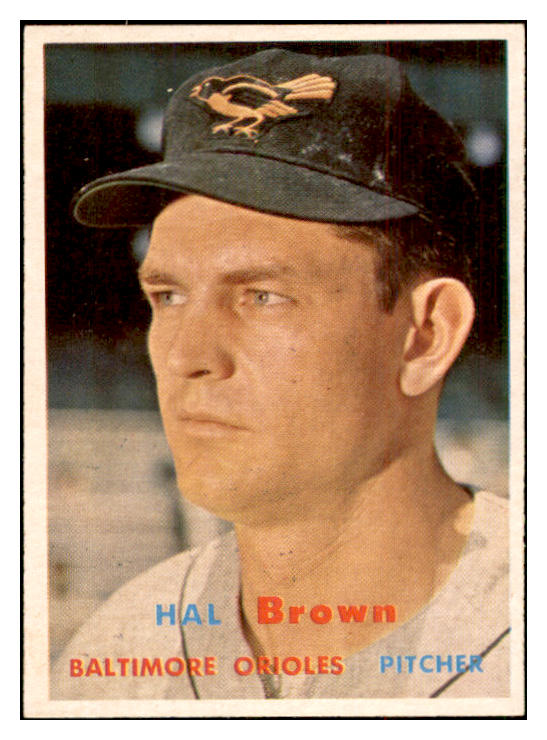 1957 Topps Baseball #194 Hal Brown Orioles NR-MT 534876