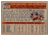 1957 Topps Baseball #194 Hal Brown Orioles NR-MT 534876