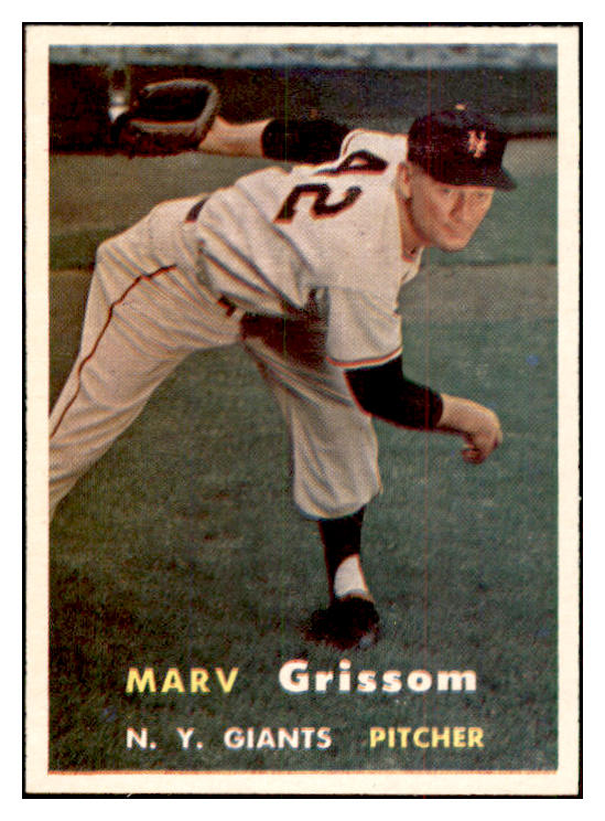 1957 Topps Baseball #216 Marv Grissom Giants NR-MT 534880