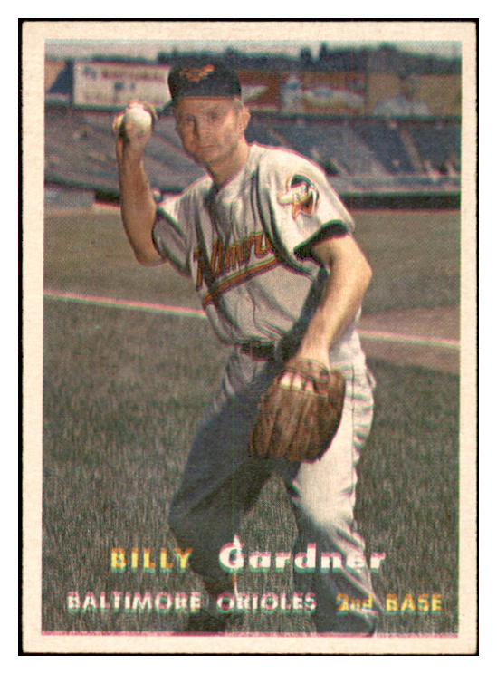 1957 Topps Baseball #017 Billy Gardner Orioles NR-MT 534881