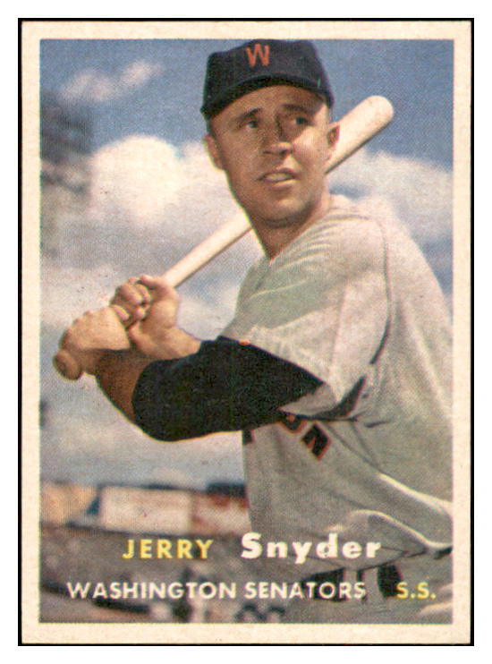 1957 Topps Baseball #022 Jerry Snyder Senators NR-MT 534883