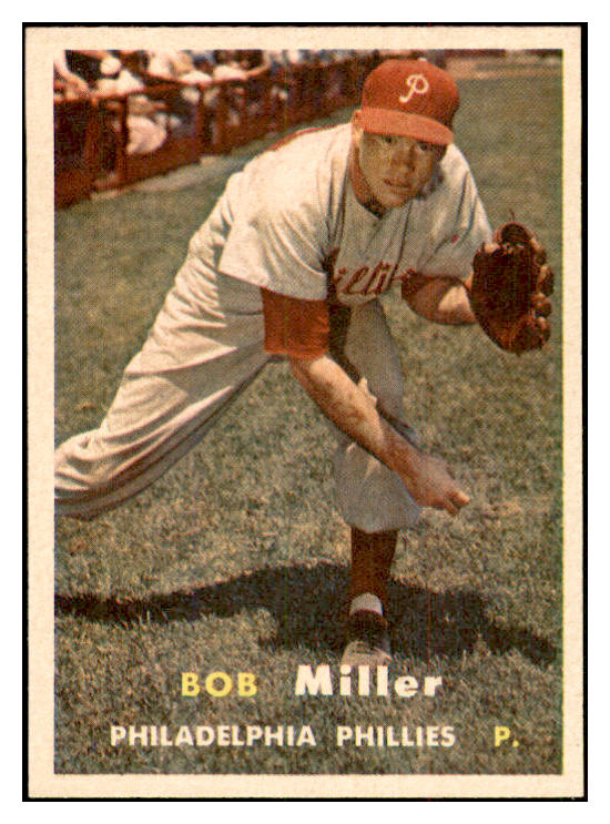 1957 Topps Baseball #046 Bob Miller Phillies NR-MT 534885