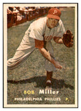 1957 Topps Baseball #046 Bob Miller Phillies NR-MT 534885