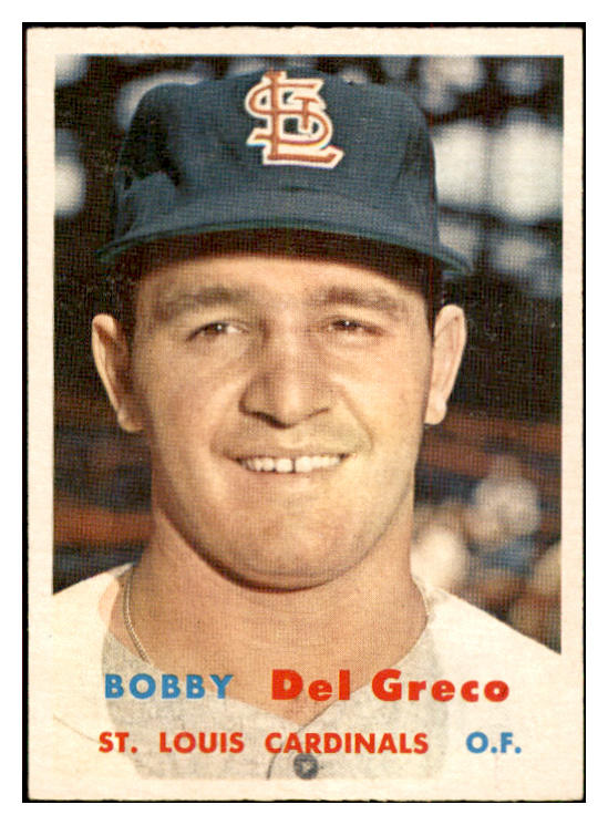 1957 Topps Baseball #094 Bobby Del Greco Cardinals NR-MT 534887