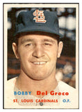 1957 Topps Baseball #094 Bobby Del Greco Cardinals NR-MT 534887