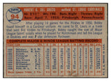 1957 Topps Baseball #094 Bobby Del Greco Cardinals NR-MT 534887