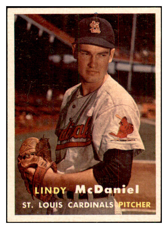1957 Topps Baseball #079 Lindy McDaniel Cardinals NR-MT 534888