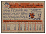 1957 Topps Baseball #060 Billy Hoeft Tigers NR-MT 534891
