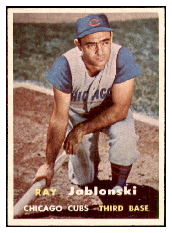 1957 Topps Baseball #218 Ray Jablonski Cubs NR-MT 534896