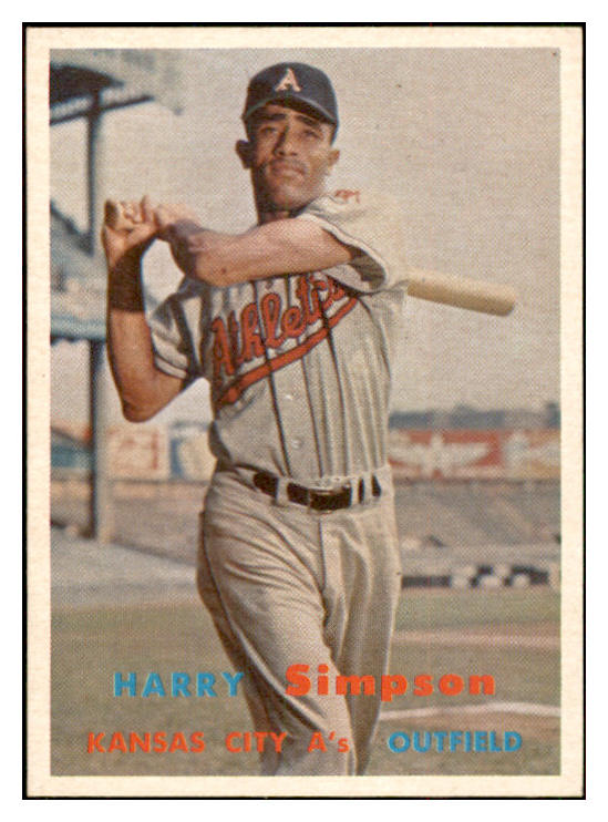 1957 Topps Baseball #225 Harry Simpson A's NR-MT 534898