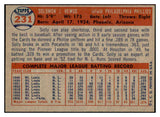 1957 Topps Baseball #231 Solly Hemus Phillies NR-MT 534901