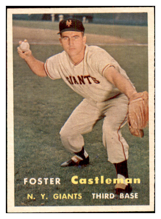 1957 Topps Baseball #237 Foster Castleman Giants NR-MT 534902