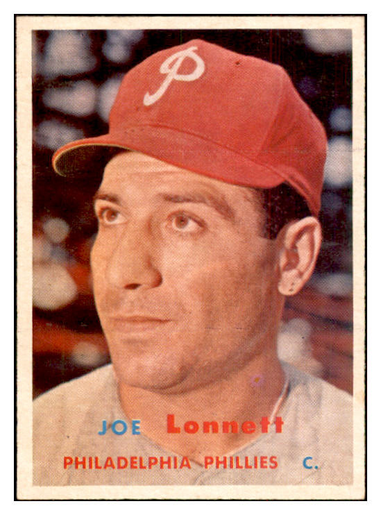 1957 Topps Baseball #241 Joe Lonnett Phillies NR-MT 534904