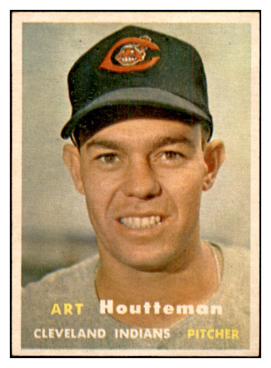 1957 Topps Baseball #385 Art Houtteman Indians NR-MT 534911