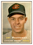 1957 Topps Baseball #385 Art Houtteman Indians NR-MT 534911