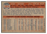 1957 Topps Baseball #385 Art Houtteman Indians NR-MT 534911