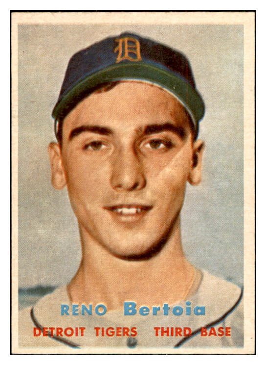 1957 Topps Baseball #390 Reno Bertoia Tigers NR-MT 534912