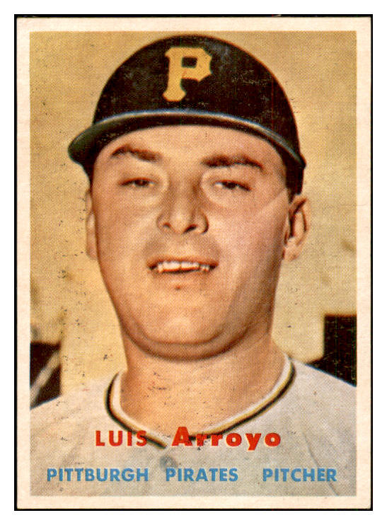 1957 Topps Baseball #394 Luis Arroyo Pirates NR-MT 534913