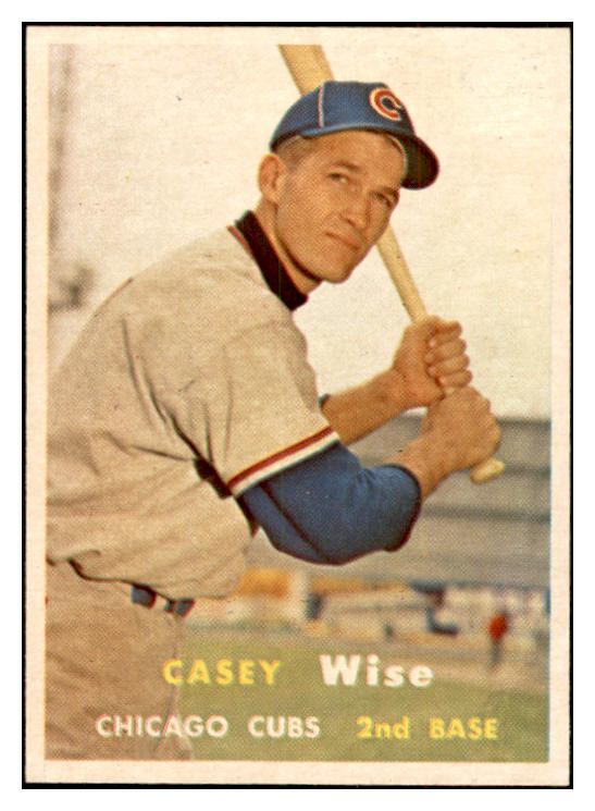 1957 Topps Baseball #396 Casey Wise Cubs NR-MT 534914