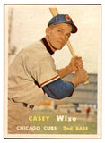1957 Topps Baseball #396 Casey Wise Cubs NR-MT 534914