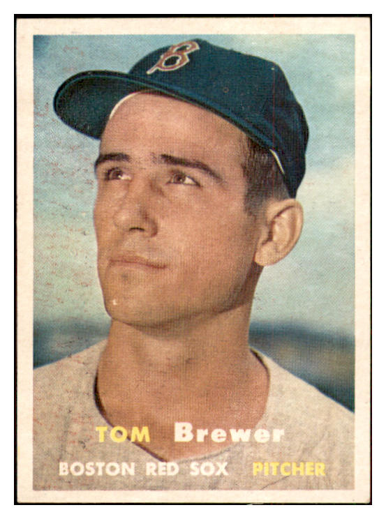 1957 Topps Baseball #112 Tom Brewer Red Sox NR-MT 534916