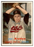 1957 Topps Baseball #139 Lou Kretlow A's NR-MT 534919