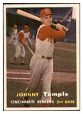 1957 Topps Baseball #009 Johnny Temple Reds EX-MT 534922