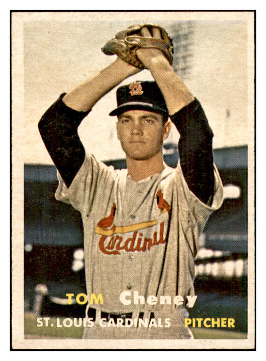 1957 Topps Baseball #359 Tom Cheney Cardinals EX-MT 534926