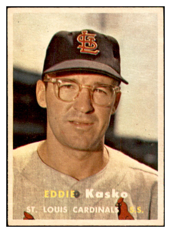 1957 Topps Baseball #363 Eddie Kasko Cardinals EX-MT 534927