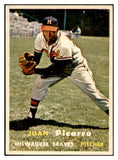 1957 Topps Baseball #383 Juan Pizarro Braves EX-MT 534928