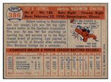 1957 Topps Baseball #386 Lyle Luttrell Senators EX-MT 534929