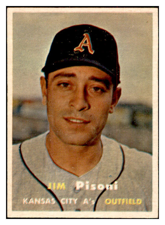 1957 Topps Baseball #402 Jim Pisoni A's EX-MT 534930