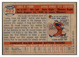 1957 Topps Baseball #402 Jim Pisoni A's EX-MT 534930