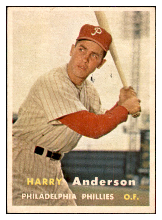 1957 Topps Baseball #404 Harry Anderson Phillies EX-MT 534932