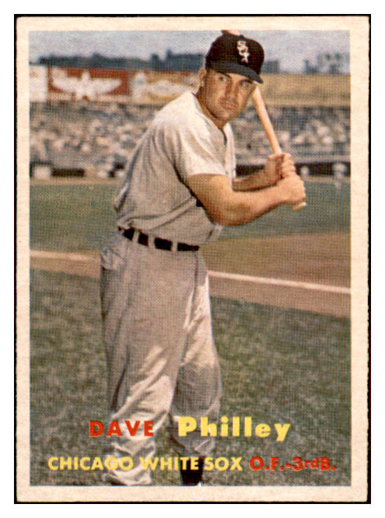 1957 Topps Baseball #124 Dave Philley White Sox EX-MT 534935