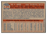 1957 Topps Baseball #129 Saul Rogovin Phillies EX-MT 534936
