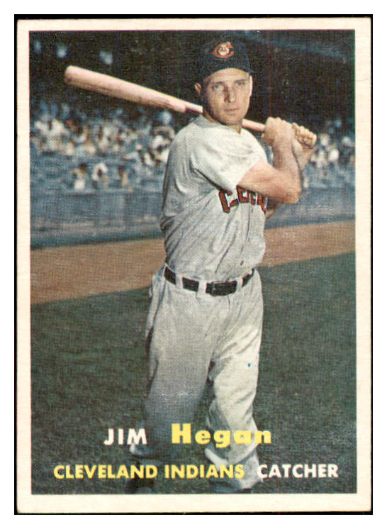 1957 Topps Baseball #136 Jim Hegan Indians EX-MT 534937